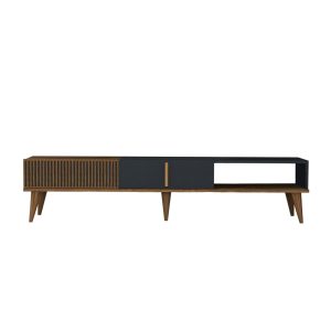 Lissione Tv-taso 180 cm - Pähkinäpuu/Antrasiitti