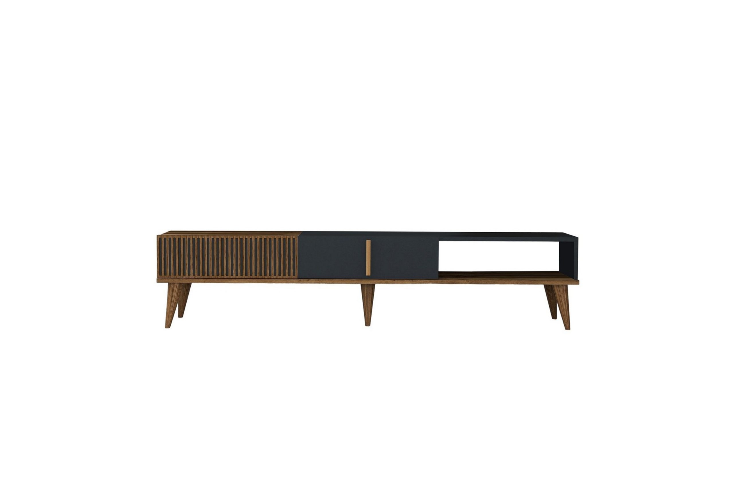 Lissione Tv-taso 180 cm - Pähkinäpuu/Antrasiitti