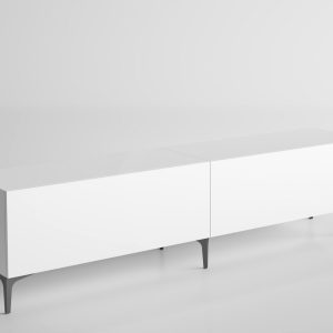 Elspet Tv-taso 200 cm - Valkoinen