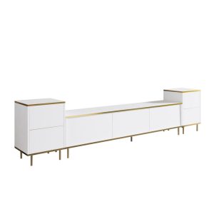 Imaj Tv-taso 180 cm - Valkoinen/Kulta