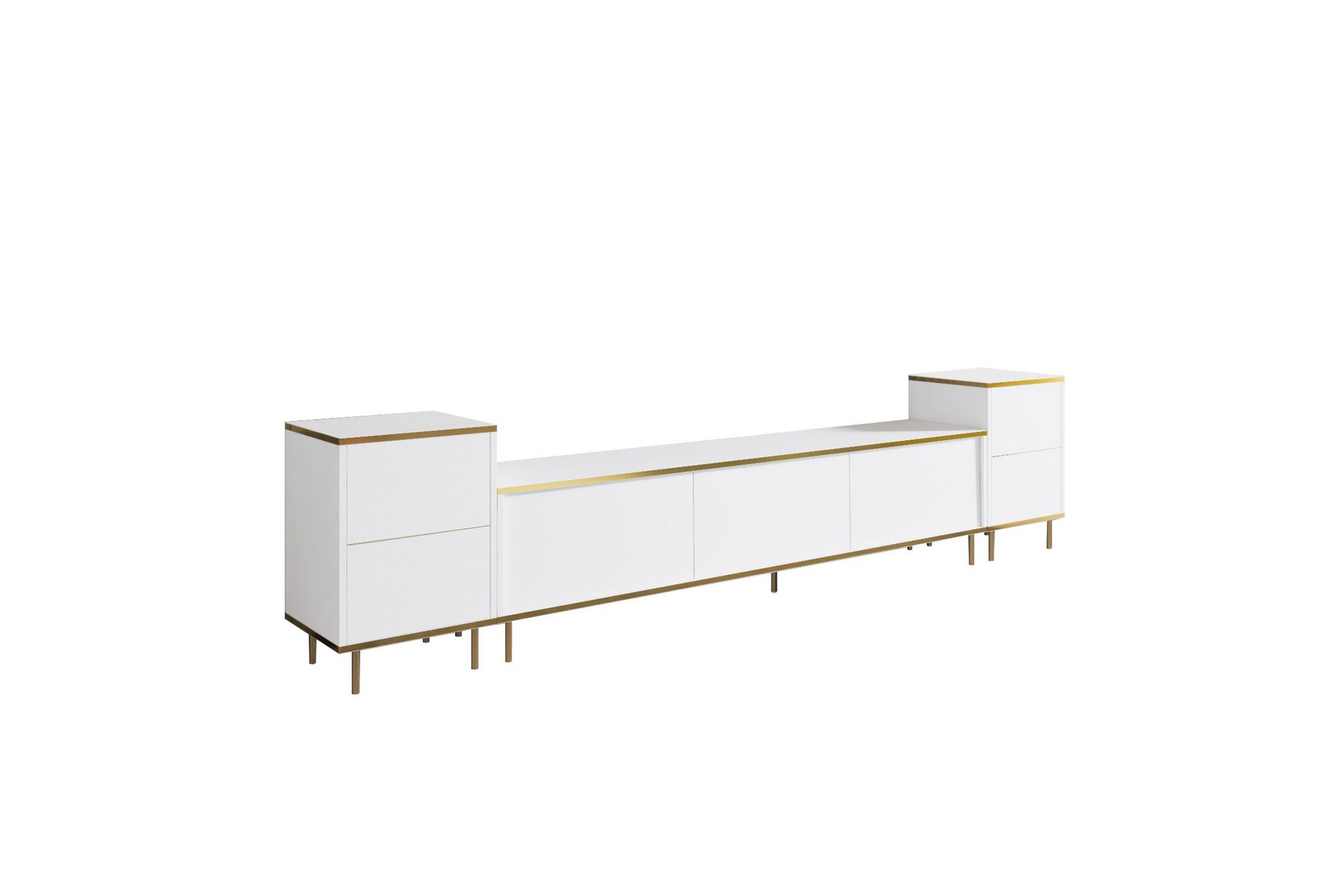 Imaj Tv-taso 180 cm - Valkoinen/Kulta