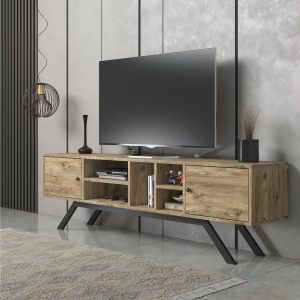 Elspet Tv-taso 180 cm - Ruskea