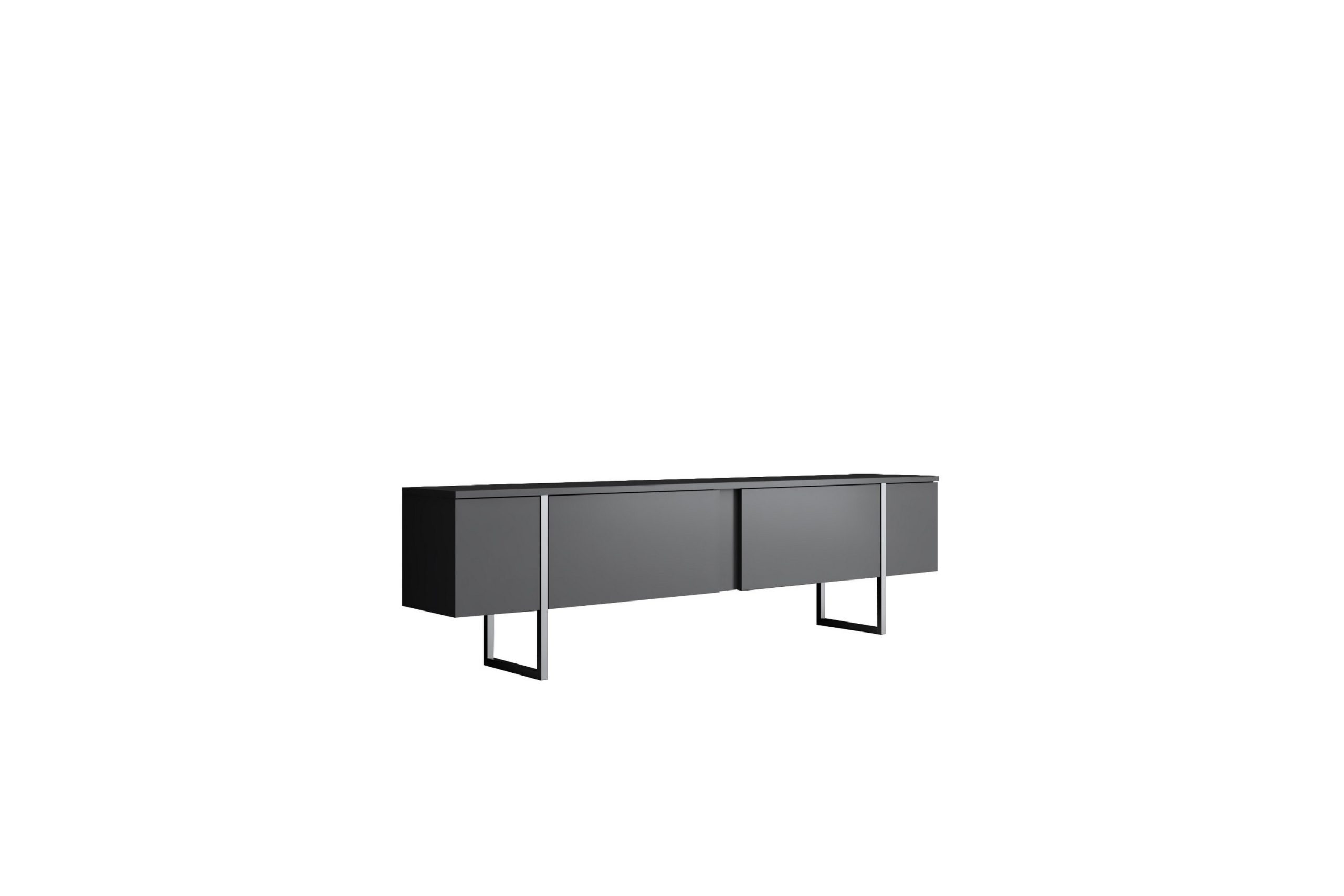 Luxe Tv-taso 180 cm - Antrasiitti/Hopea