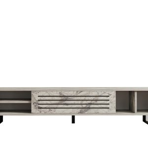 Lamal Tv-taso 160 cm - Valkoinen Marmori