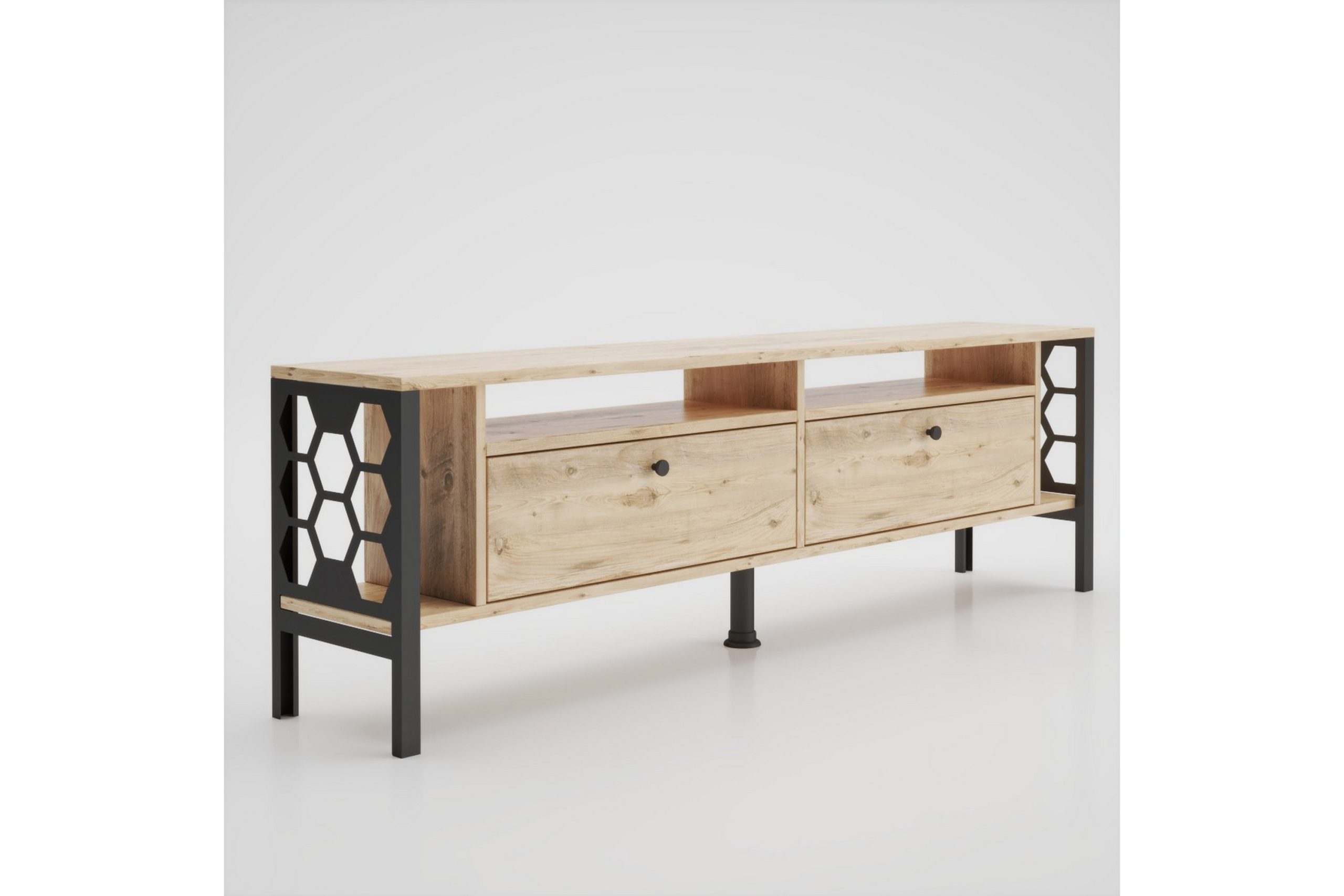 Elspet Tv-taso 160 cm - Ruskea
