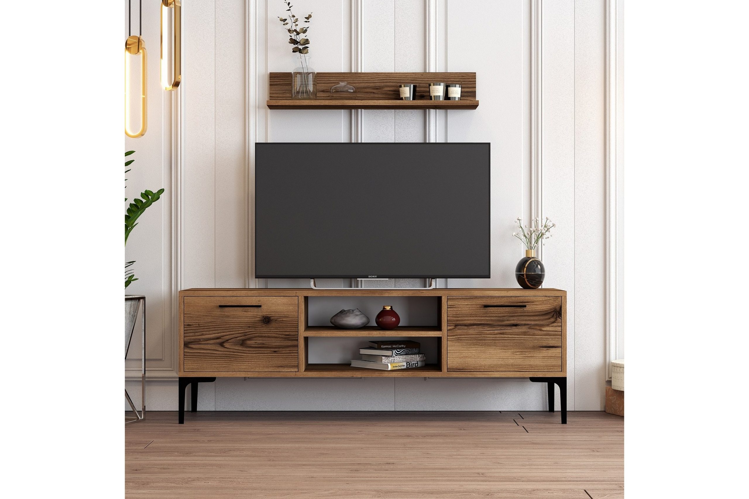 Holter Tv-taso 140 cm - Pähkinäpuu