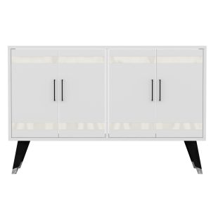lda Tv-taso 120 cm - Valkoinen