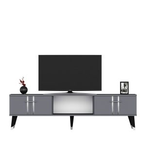 Harsum Tv-taso 150 cm - Antrasiitti/Hopea