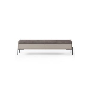 Ezara Tv-taso 177 cm - Hiekkakivi/Musta