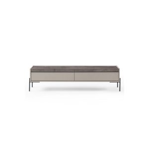 Ezara Tv-taso 177 cm - Hiekkakivi/Musta