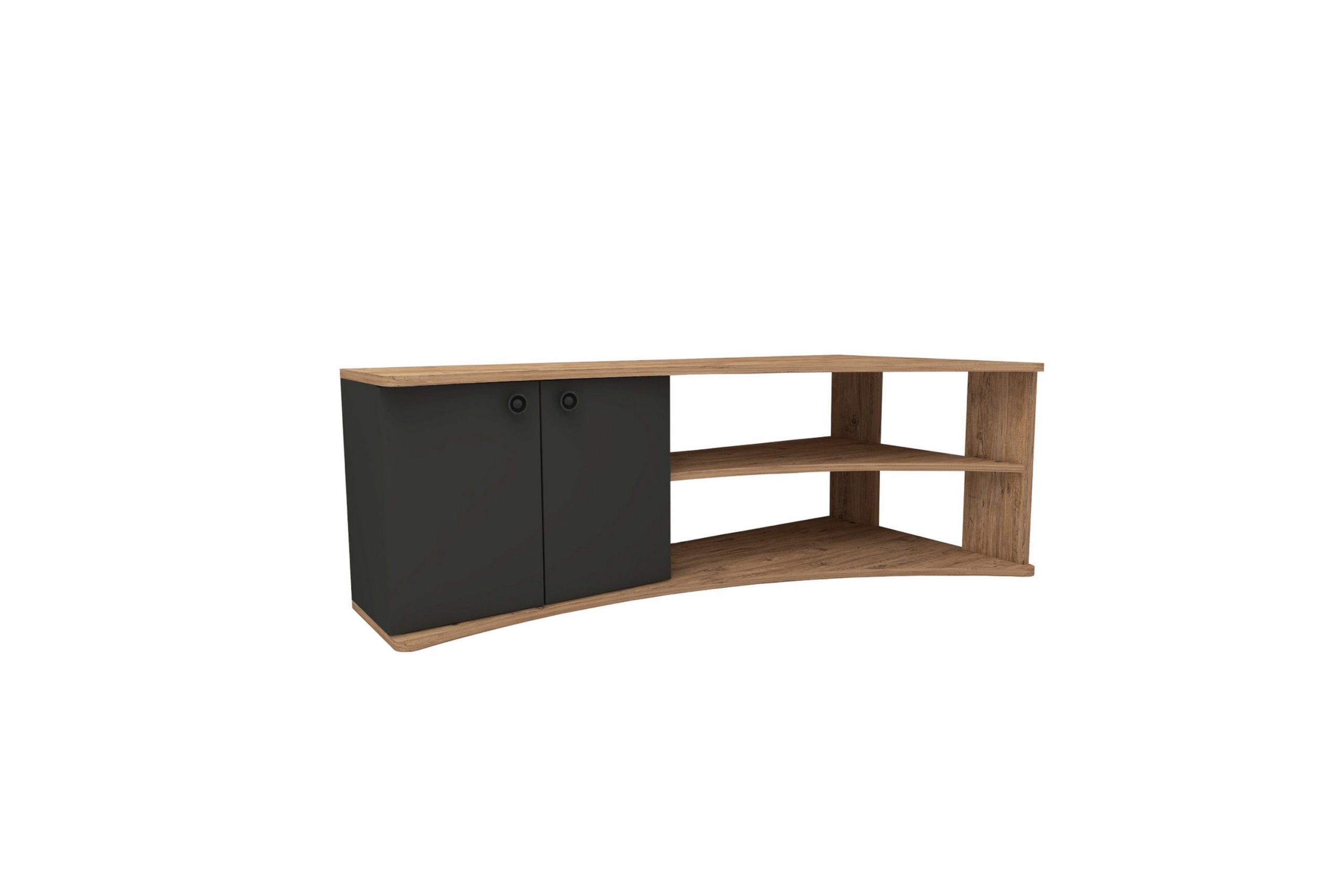 Termera Tv-taso 135 cm - Ruskea/Antrasiitti