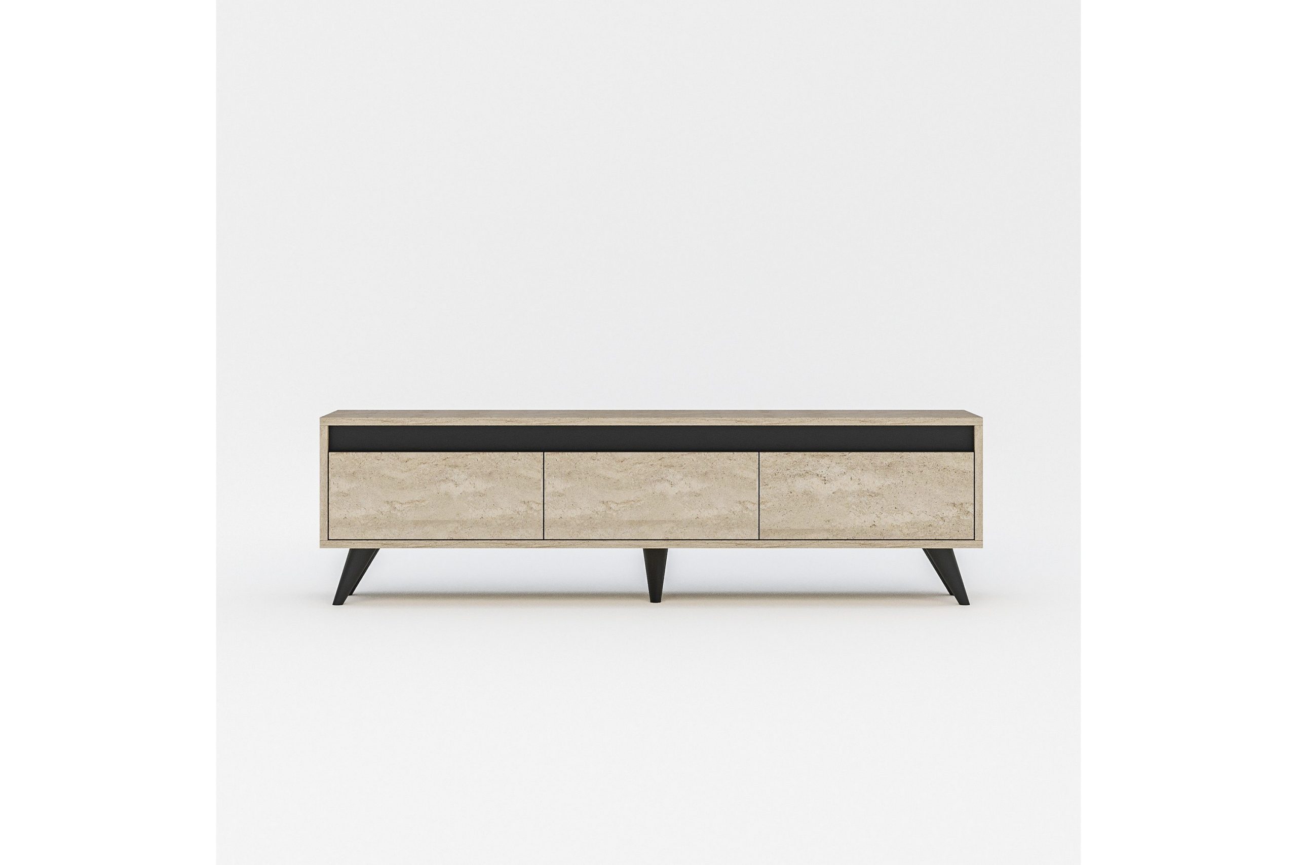 Hume Tv-taso 150 cm - Beige/Antrasiitti