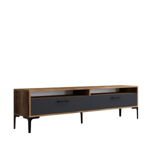 Brutorp Tv-taso 180 cm - Pähkinäpuu/Antrasiitti