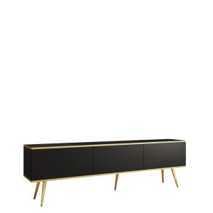 TV-taso Edson 175 cm - Musta