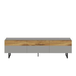 Sign TV-taso 180 cm - Harmaa/Tammi