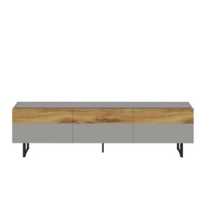Sign TV-taso 180 cm - Harmaa/Tammi