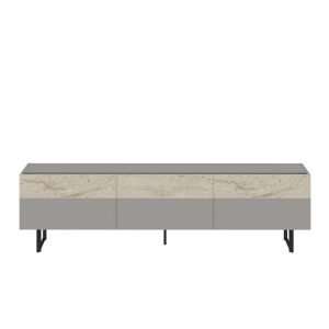 Sign TV-taso 180 cm - Harmaa/Travertiini