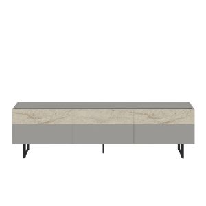 Sign TV-taso 180 cm - Harmaa/Travertiini