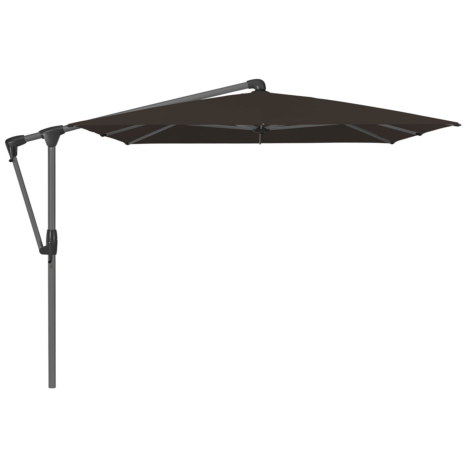 Glatz, Sunwing Casa vapaasti riippuva aurinkovarjo 300 x 240 cm kat. 4 antracite alu / 408 black Glatz
