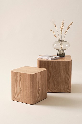 CUBO sivupöydät 30x30 cm, 40x40 cm, 2/pakk.