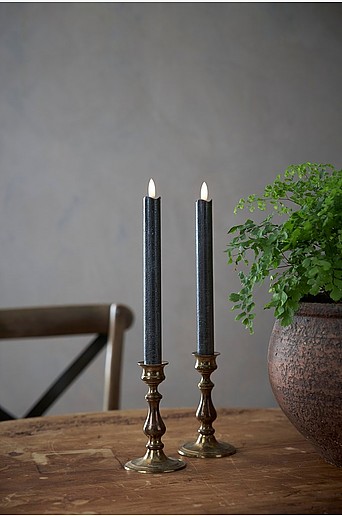 FLAMME antiikkikynttilät LED 25 cm, 2/pakk.