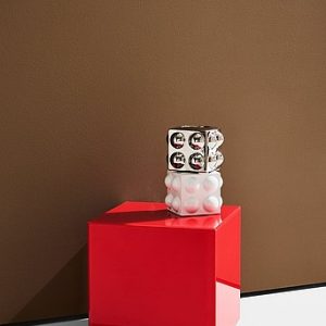 Kuutio Pop värillistä lasia, 35x35 cm