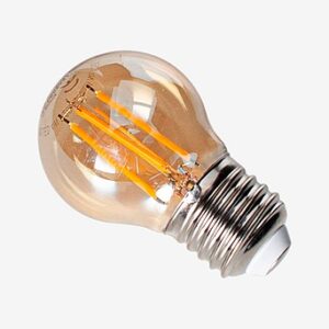LED-filamenttikoristelamppu, himmennettävä, E27, meripihka