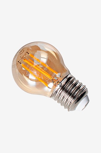 LED-filamenttikoristelamppu, himmennettävä, E27, meripihka
