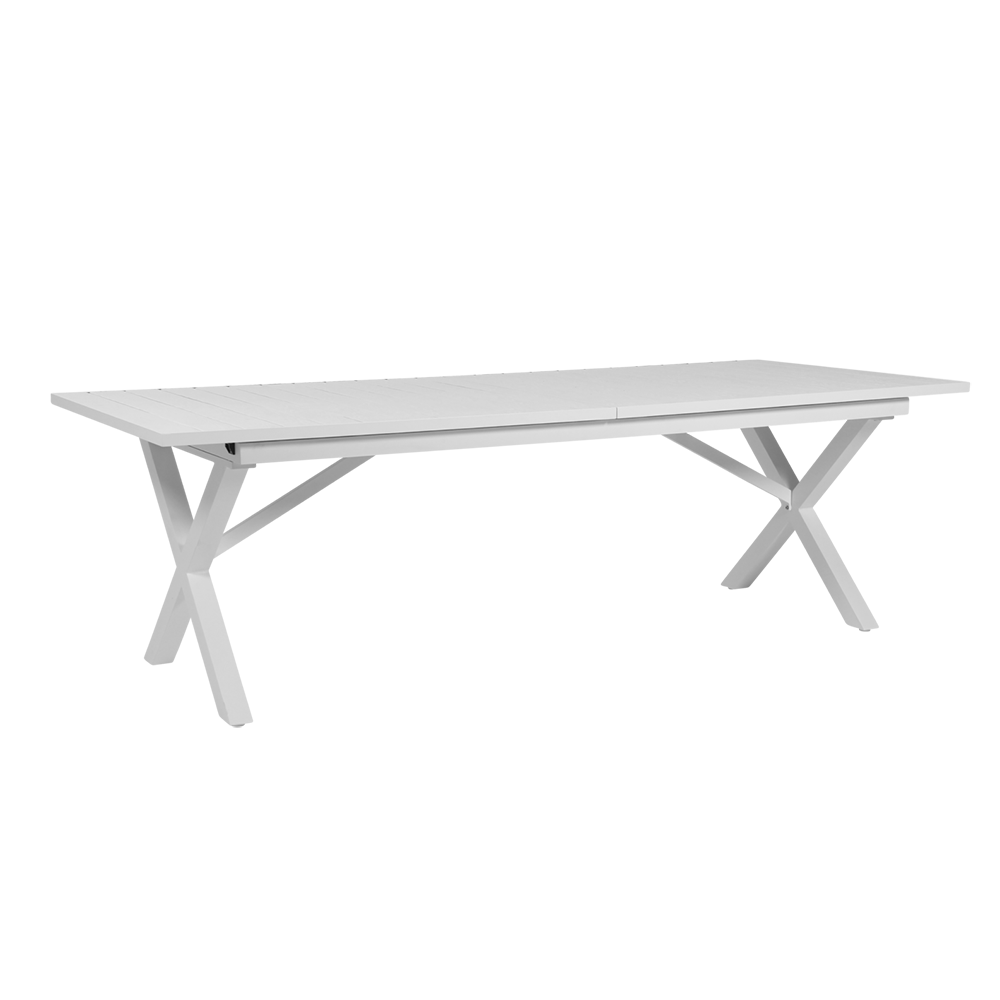 Brafab, Hillmond pöytä 100 x 240-310 cm valkoinen Brafab