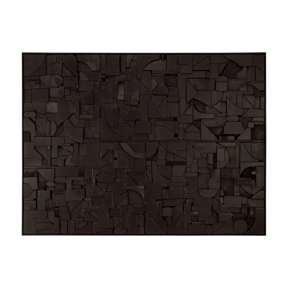 Ethnicraft, Bricks Seinä sisustus 120x90 cm Musta