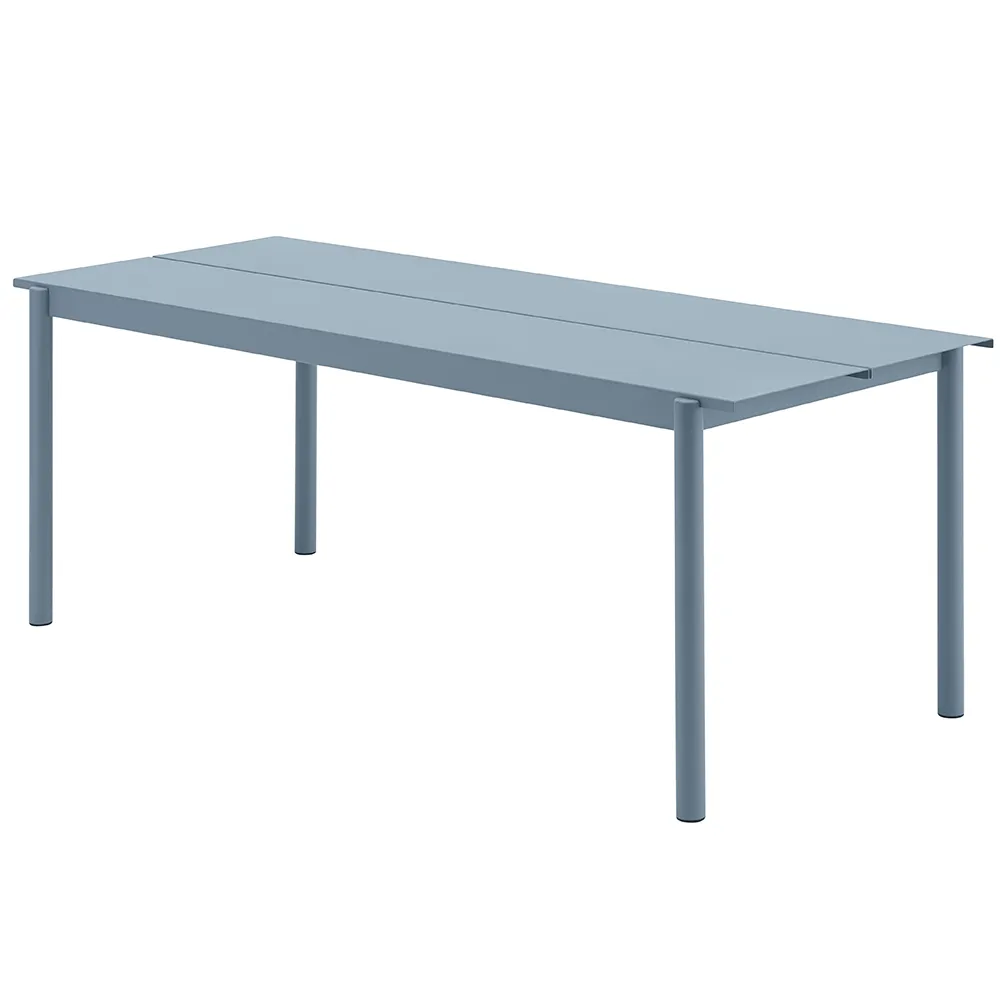 Muuto, Linear Steel Ruokapöytä 200X75 cm Pale Blue