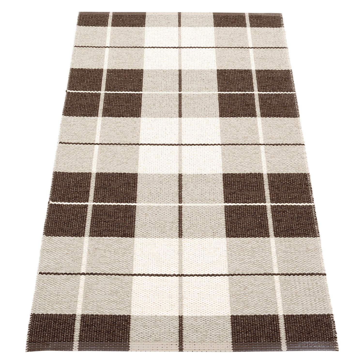 Pappelina, Ed matto 70x140 cm dark brown / linen / vanilla