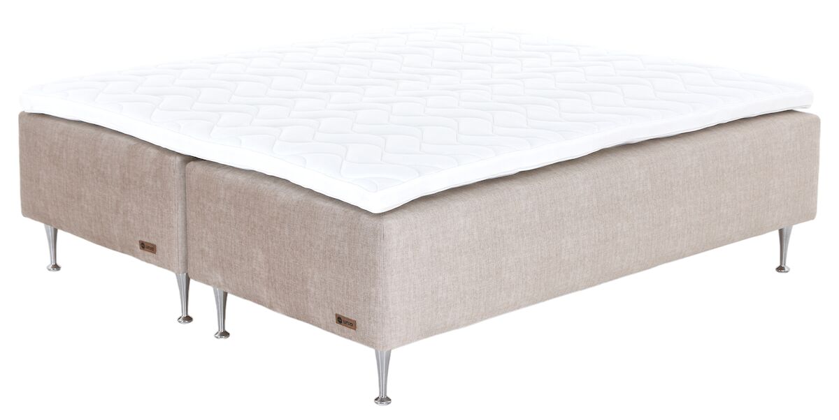 Unia Platina runkopatjasänky 160 M/XL ergo, shampanja jalat, beige Vogue 02