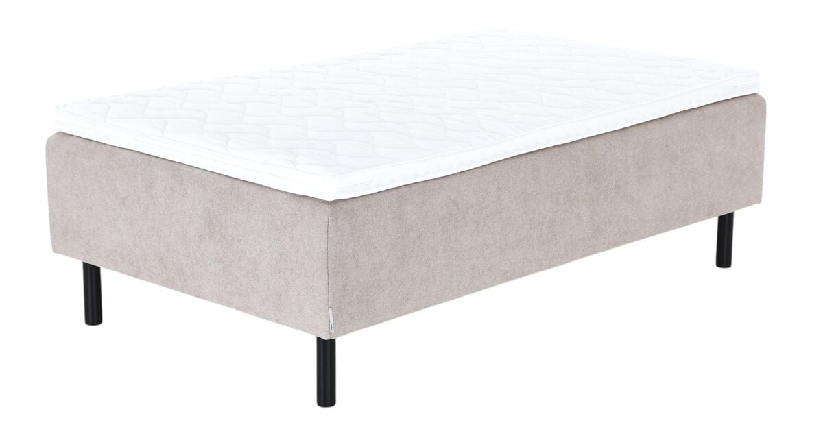 Unia Kulta runkopatjasänky 120x200 XL beige, Unia muoto 9cm, Pyöreä musta 23cm