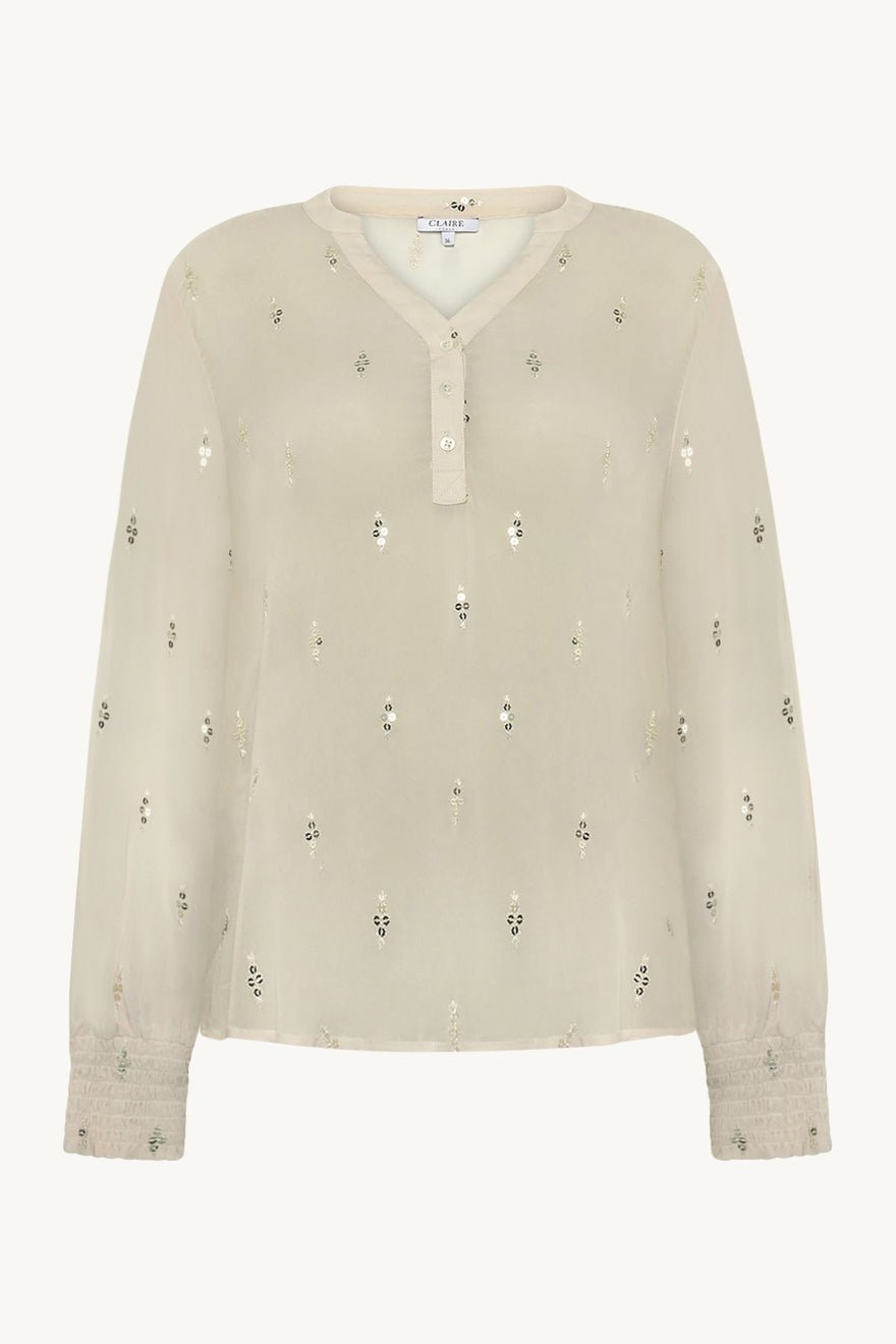 Claire naisten pusero, RASMIA BLOUSE Nude