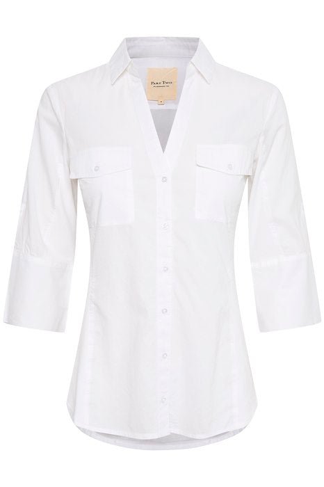 Part Two paitapusero, CORTNIA SHIRT Bright White